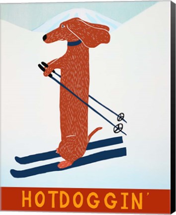 Framed Hotdoggin Red Print