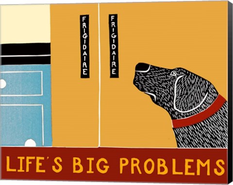 Framed Life&#39;s Big Problems Banner Print