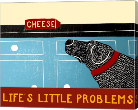 Framed Life&#39;s Little Problems Banner Print