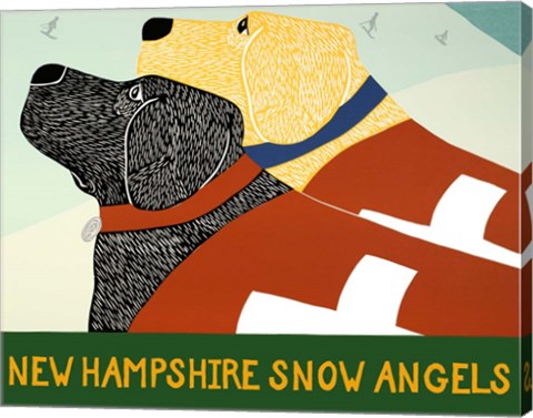Framed New Hampshire Snow Angels Print