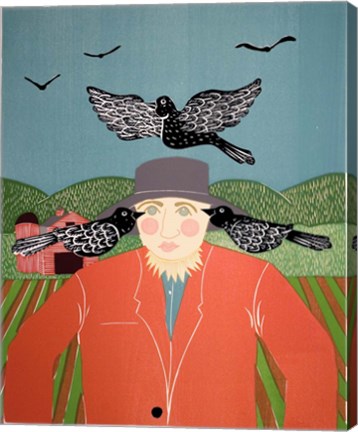 Framed Scarecrow Top Print