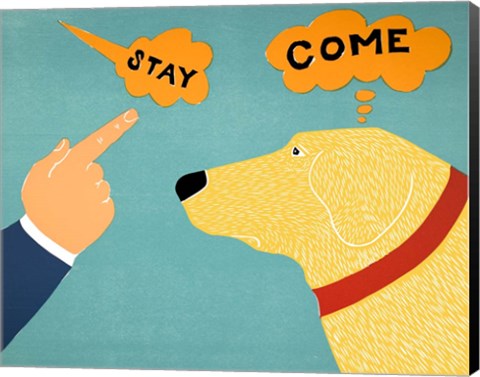 Framed Selective Hearing Yellow Print