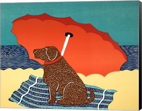 Framed Lifeguard Chocolate Print