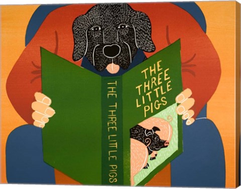 Framed Three Little Pigs Print
