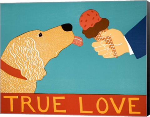 Framed True Love Light Golden Print