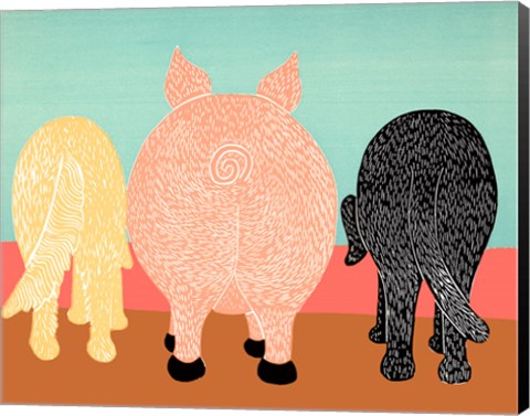 Framed We Eat Like Pigs Print