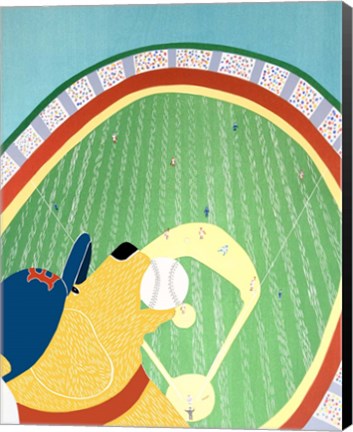 Framed World Champs Yellow Print