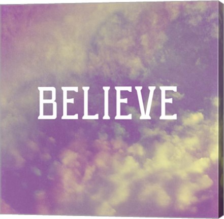 Framed Believe Print
