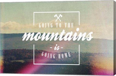Framed Going To The Mountains Print