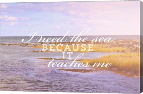 Framed I Need The Sea Print