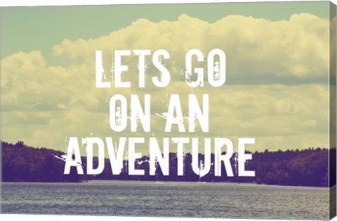 Framed Lets Go On An Adventure Print