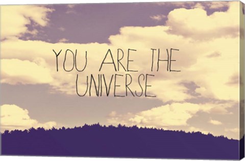Framed You Are The Universe Print