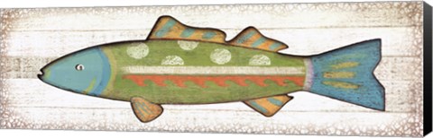 Framed Folk Art Fish II Print