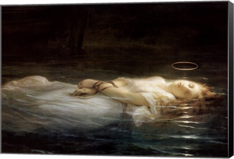 Framed La Jeune Martyre Print