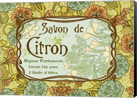Framed Savon de Citron Print