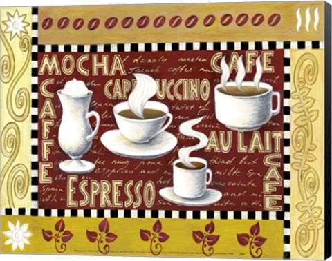 Framed Coffee Montage Print