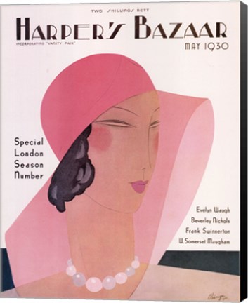 Framed Harper's Bazaar May 1930 Print