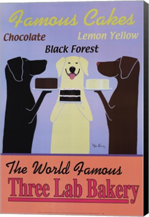 Framed Three Lab Bakery Print