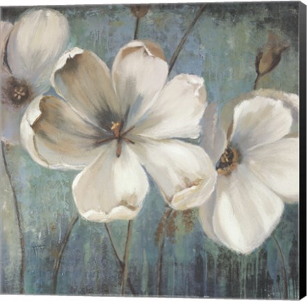 Framed Trio On Turquoise Print