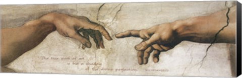 Framed Creation of Adam (detail) Print