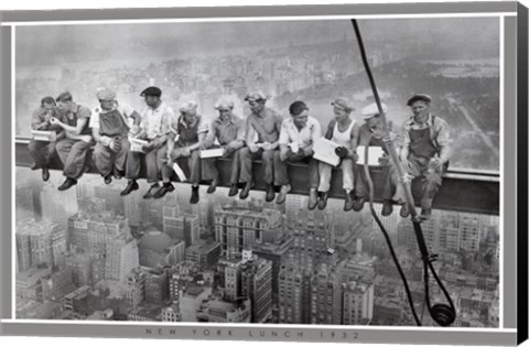 Framed New York Lunch Print