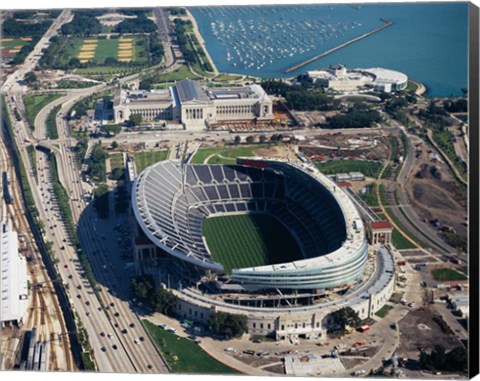 Framed Soldier Field, Chicago Print