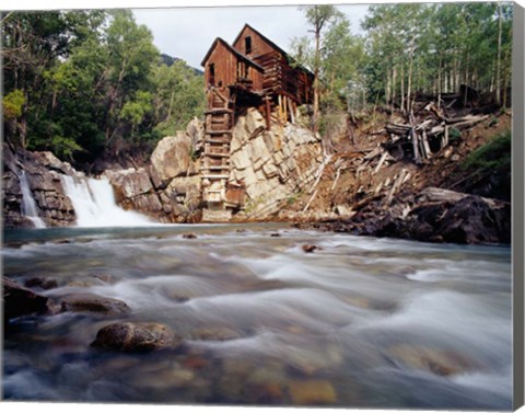 Framed Old Saw Mill, Marble, Colorado Print