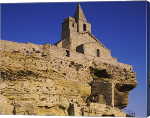 Framed Saint Sauveur Church, Fos-Sur-Mer, Bouches-Du-Rhone, France Print