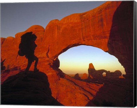 Framed Mountaineering Arches National Park, UT Print