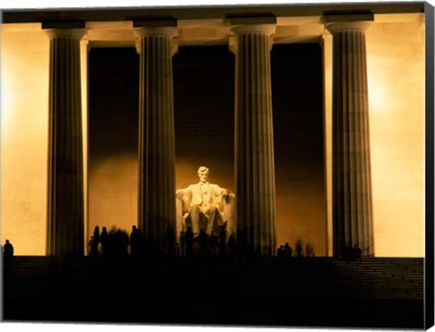 Framed Lincoln Memorial, Washington DC (detail) Print