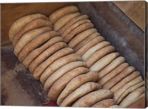 Framed Bread Baked in Oven, Fes, Morocco Print