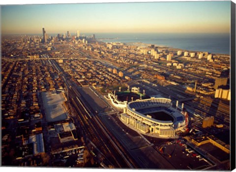 Framed Old Comiskey Park, Illinois Print