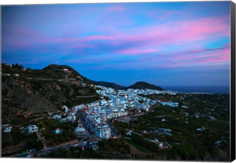 Framed Frigiliana, Costa del Sol, Malaga Province, Andalucoa, Spain Print