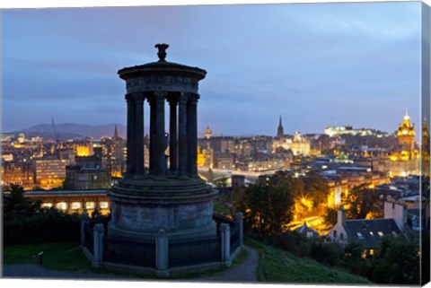 Framed Dougald Stewart Monument on Calton Hill, Edinburgh, Scotland Print