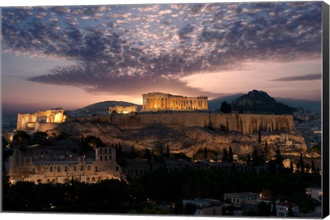 Framed Ruins of a Temple, Athens, Attica, Greece Print