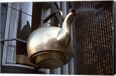 Framed Scollay Square Tea Kettle, Government Center, Boston Print