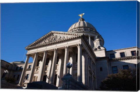 Framed Mississippi State Capitol, Jackson, Hinds County, Mississippi Print