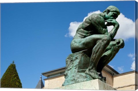 Framed Statue at Musee Rodin, Paris, Ile-de-France, France Print