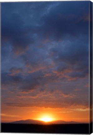 Framed Cloudy Sunset Sky, Ndutu, Ngorongoro Conservation Area, Tanzania Print