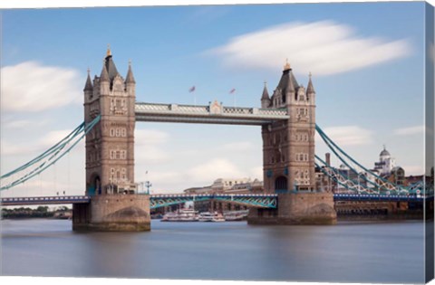 Framed Tower Bridge, Thames River, London, England Print