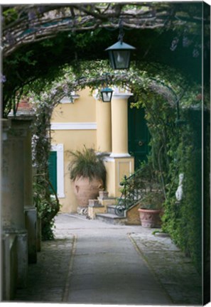 Framed Lanterns in a Garden, Capri, Naples, Italy Print