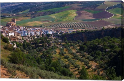 Framed Village of Alhama de Granada, Granada Province, Andalucia, Spain Print