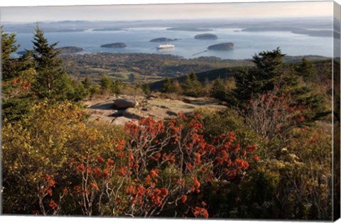 Framed Ferry, Bar Harbor, Porcupine Island, Maine Print