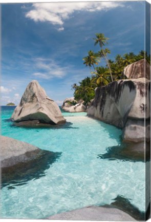 Framed Pulau Dayang Beach, Malaysia Print