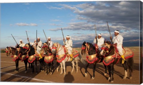 Framed Berber Horsemen, Dades Valley, Morocco Print