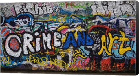 Framed Grafitti on the U2 Wall, Windmill Lane, Dublin, Ireland Print