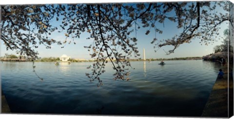 Framed Jefferson Memorial, Potomac River, Washington DC Print