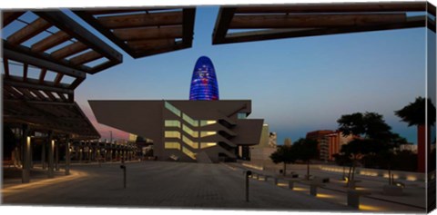 Framed Museum in a City, Disseny Hub Barcelona, Spain Print