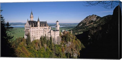 Framed Aerial view of a Castle, Germany, Bavaria Print