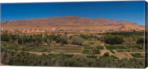 Framed Tinghir Oasis, Province De Tinghir, Souss-Massa-Draa, Morocco Print